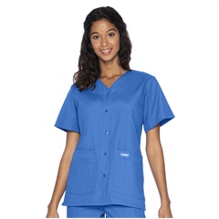 Women's 4-Pocket V-Neck Scrub Top, Royal